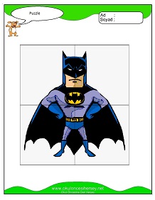 Çocuklar İçin Puzzle Çalışma Sayfaları